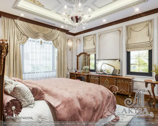 Thiết Kế Nội Thất Cổ Điển Gỗ Tự Nhiên Đẳng Cấp