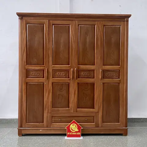 Thông Số Chi Tiết Tủ Áo 4 Cửa Xoan Đào - Sp725