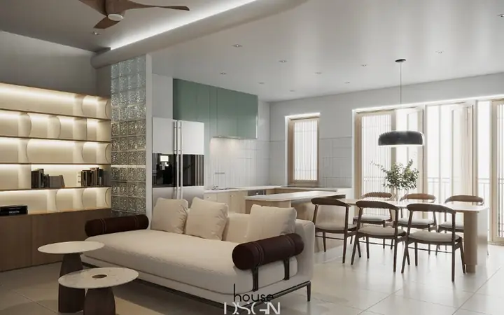 1.2 Thiết Kế Phòng Khách Chung Cư Liền Bếp Chung Cư 1.2 Thiết Kế Phòng Khách Chung Cư Liền Bếp Chung Cư