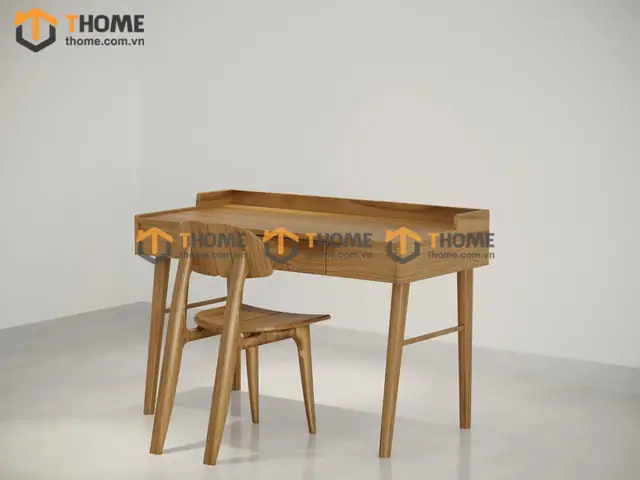 Bàn Làm Việc Gỗ Sồi Tự Nhiên 1 Hộc Kéo Titan Blv1t-09sn Bàn Làm Việc Gỗ Sồi Tự Nhiên 1 Hộc Kéo Titan Blv1t-09sn