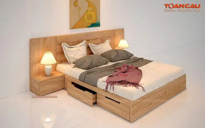 Ưu Điểm Của Giường Gỗ Sồi Có Hộc Kéo – Tc1112a Ưu Điểm Của Giường Gỗ Sồi Có Hộc Kéo – Tc1112a