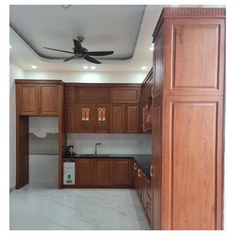 Tủ Bếp Gỗ Sồi Tân Cổ Điển- Công Trình Nội Thất Biệt Thự Anh Hùng Hóc Môn Tp Hcm Tủ Bếp Gỗ Sồi Tân Cổ Điển- Công Trình Nội Thất Biệt Thự Anh Hùng Hóc Môn Tp Hcm