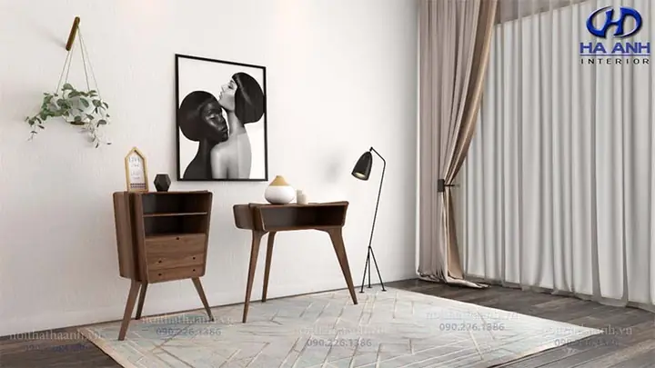 Kệ Trang Trí Gỗ Tự Nhiên Óc Chó Hk 504