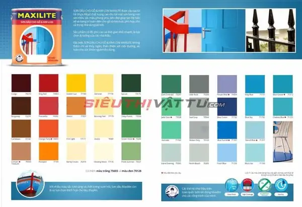 Bảng Màu Sơn Dầu Maxilite