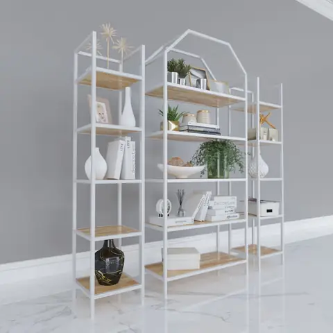 Kệ Sách, Kệ Trang Trí Khung Sắt Kệ Sách, Kệ Trang Trí Khung Sắt