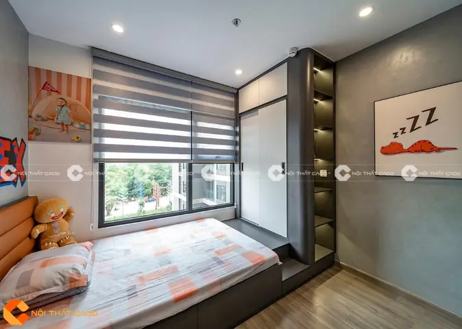 Thi Công Nội Thất Chung Cư Với Không Gian Phòng Ngủ Tiện Nghi