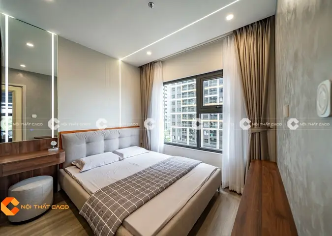 Thi Công Nội Thất Chung Cư Với Không Gian Phòng Ngủ Tiện Nghi