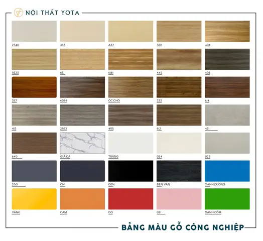 Bảng Màu Sản Phẩm: Bảng Màu Sản Phẩm: