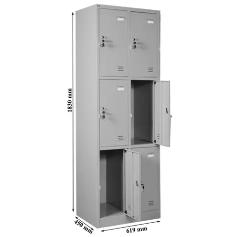 Hình Ảnh Tủ Locker Sắt Hòa Phát Tu983-2k Khi Mở