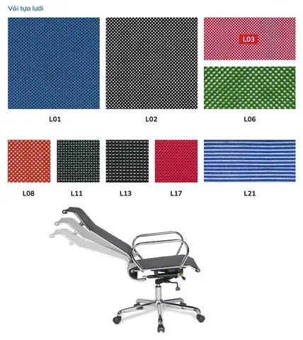 Bảng Màu Tiêu Chuẩn Của Ghế Lưới Nhân Viên Hòa Phát Gl320 Bảng Màu Tiêu Chuẩn Của Ghế Lưới Nhân Viên Hòa Phát Gl320