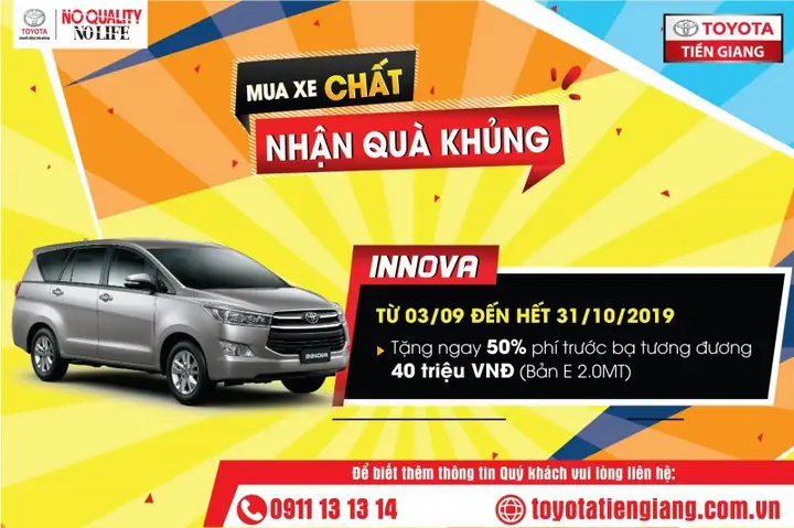 Bảng Giá Xe Toyota Innova 2019 Cho Cả 4 Phiên Bản!