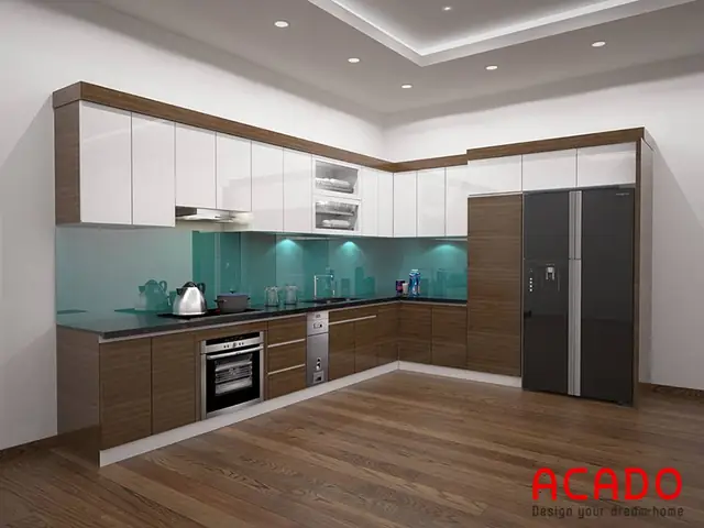 Mẫu Tủ Bếp Laminate Đẹp