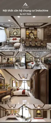 Mẫu Thiết Kế Nội Thất Chung Cư Phong Cách Indochine Mẫu Thiết Kế Nội Thất Chung Cư Phong Cách Indochine