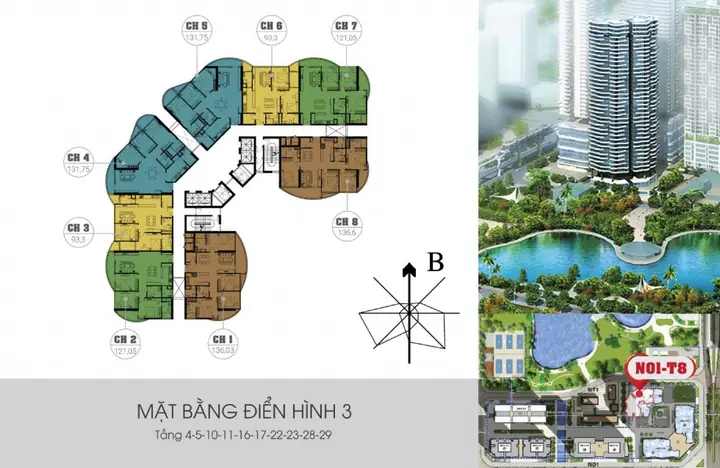 Mặt Bằng Dự Án N01-t8 Ngoại Giao Đoàn