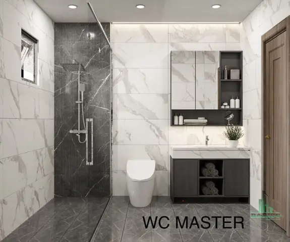 Phòng Ngủ Master Phong Cách Tân Cổ Điện + Phòng Vệ Sinh Master Phòng Ngủ Master Phong Cách Tân Cổ Điện + Phòng Vệ Sinh Master