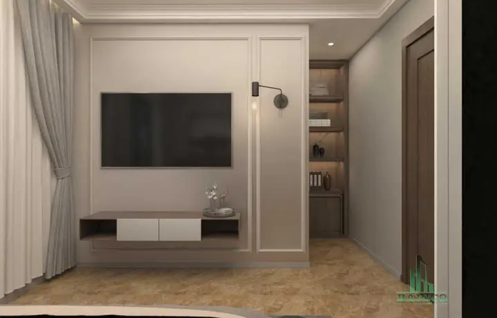 Phòng Ngủ Ông Bà Cũng Mang Phong Cách Tân Cổ Điển + Phòng Wc Phòng Ngủ Ông Bà Cũng Mang Phong Cách Tân Cổ Điển + Phòng Wc