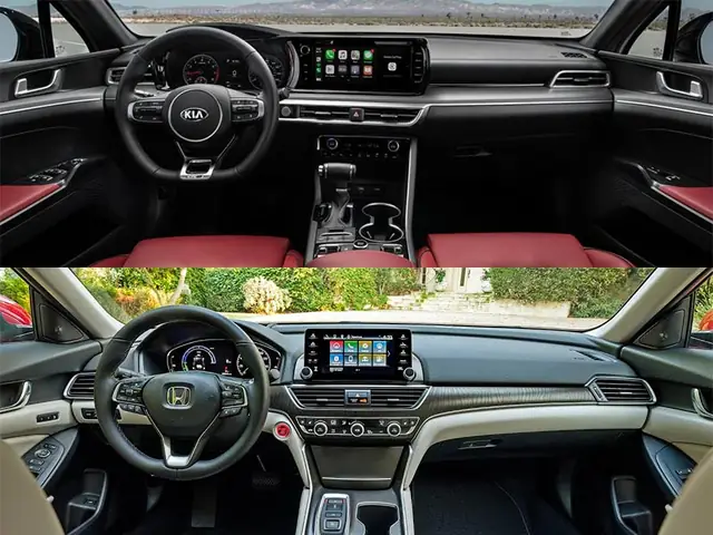 Nội Thất Kia Optima 2021 Và Honda Accord 2021