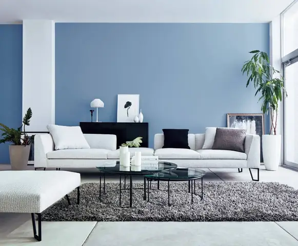Cách Phối Màu Và Kết Hợp Nội Thất Khi Sơn Nhà Màu Xanh Dương