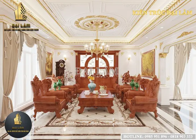 Thiết Kế Nội Thất Lâu Đài Cổ Điển Cao Cấp