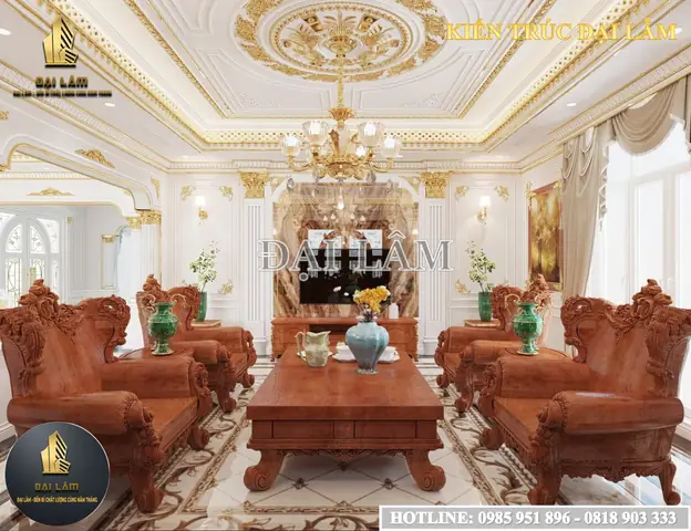 Thiết Kế Nội Thất Lâu Đài Cổ Điển Cao Cấp