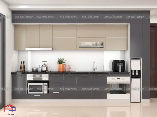 Ý Tưởng Thiết Kế Tủ Bếp Laminate Tblm35 Nhà Chị Mai Anh