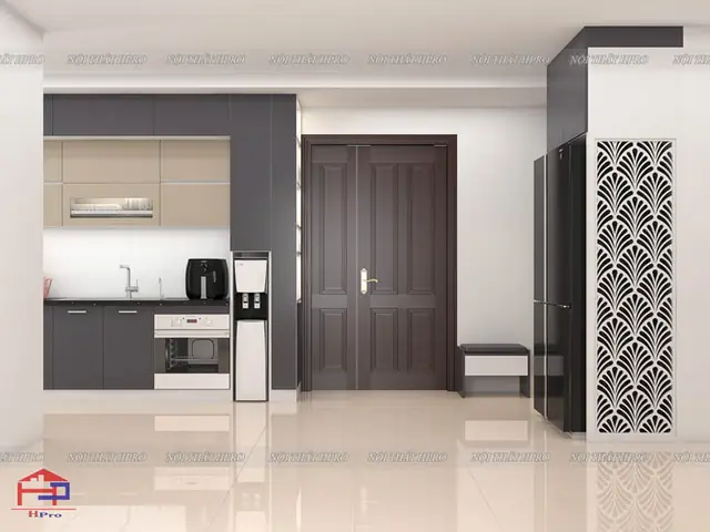 Ý Tưởng Thiết Kế Tủ Bếp Laminate Tblm35 Nhà Chị Mai Anh