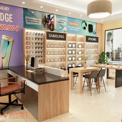 Chi Tiết Nội Thất Shop Điện Thoại Phú Quý Store