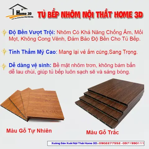 Vì Saotủ Bếpnhôm Nội Thất Màu Gỗ Tự Nhiên Lại Được Ưa Chuộng?