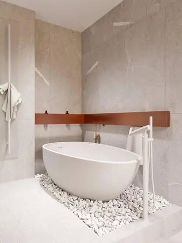 Thiết kế nội thất phòng vệ sinh căn hộ xanh pastel Thiết kế nội thất phòng vệ sinh căn hộ xanh pastel