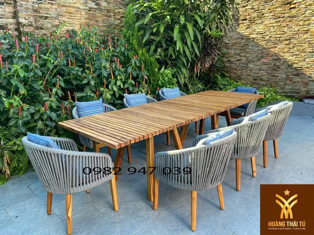 Một số lưu ý khi sử dụng bàn ghế mây nhựa ngoài trời