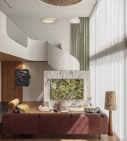 Mid-Century Modern: Làn Gió Mới Cho Thiết Kế Căn Hộ Thông Tầng Mid-Century Modern: Làn Gió Mới Cho Thiết Kế Căn Hộ Thông Tầng