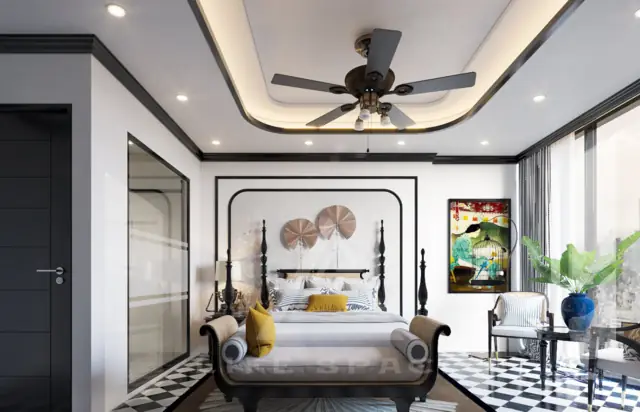 Điểm danh 4 màu sơn nhà phong cách Đông Dương mang vẻ hiện đại sang trọng