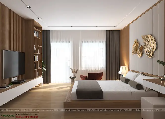 Thiết kế nội thất phòng khách sang trọng, tiện nghi