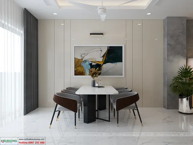 Thiết kế nội thất phòng khách sang trọng, tiện nghi