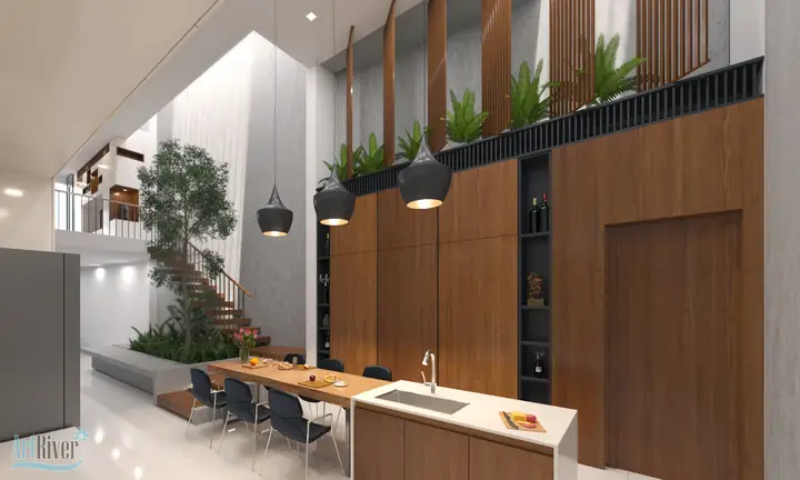 Thiết kế nội thất nhà 4 tầng