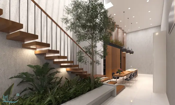 Thiết kế nội thất nhà 4 tầng