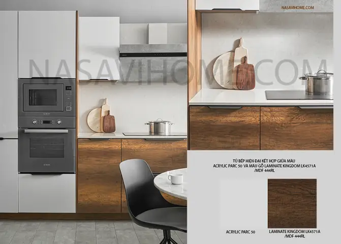 3. Giá tủ bếp an cường phủ LAMINATE