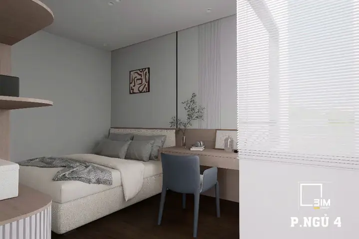Thiết kế nội thất phòng ngủ đa năng hiện đại