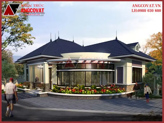 Thiết Kế Mẫu Nhà Cấp 4 Kiểu Pháp 140m2 Tuyệt Đẹp, Lôi Cuốn Người Nhìn