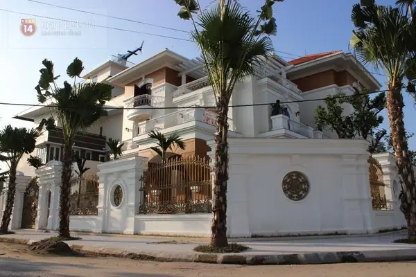 đại gia, biệt thự, lâu đài, trực thăng
