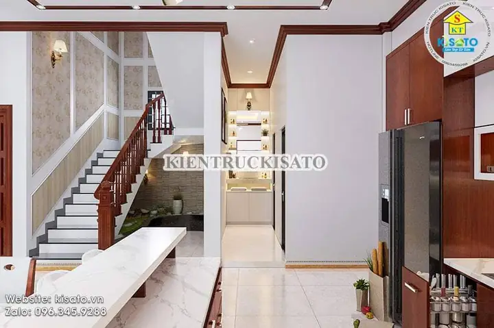 Nội thất phòng bếp kết hợp phòng ăn đẹp hút hồn