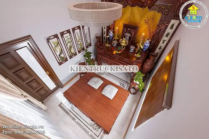 Nội thất phòng thờ thiêng liêng