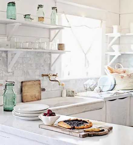 8. Dreamy White Kitchen