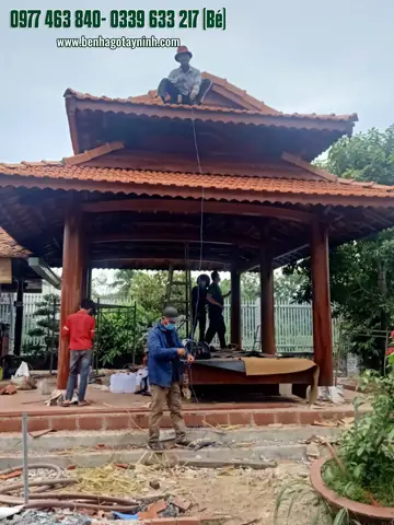 nội thất nhà gỗ mái ngói