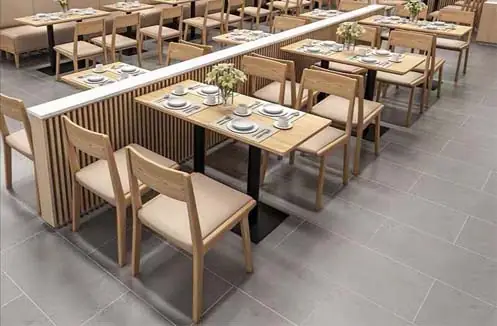 Bá» BÃN GHáº¾ NHÃ HÃNG ÄÆ N GIáº¢N HIá»N Äáº I HOY7001