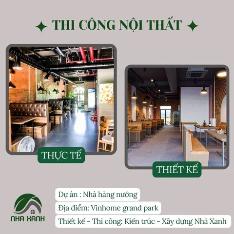 Vì Sao Chọn Nhaxanhcons Thiết Kế Thi Công Nhà Hàng Tại Tphcm
