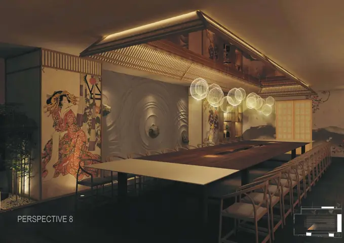 Thiết kế phòng VIP 2 nhà hàng Nhật Bản