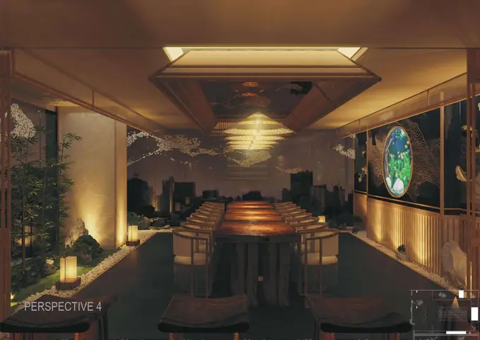 Thiết kế phòng VIP 1 nhà hàng Nhật Bản
