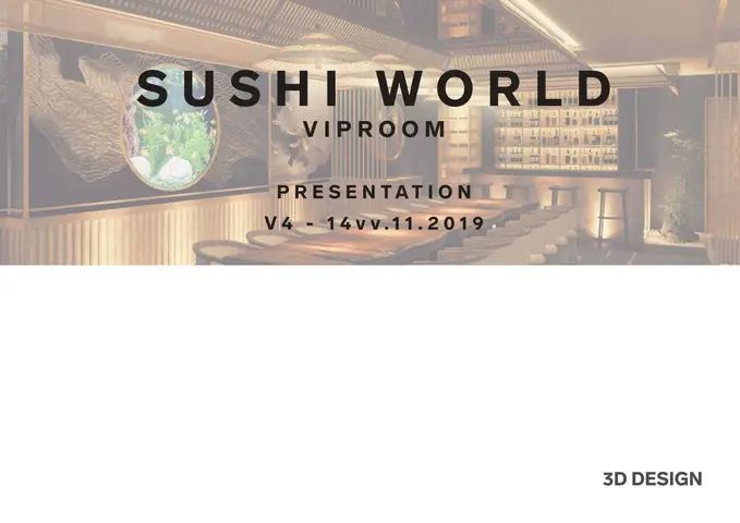 Bản Thiết kế nhà hàng Nhật Bản - SushiWorld VIP