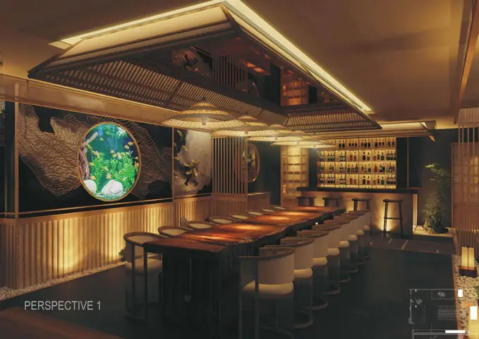 Thiết kế phòng VIP 1 nhà hàng Nhật Bản